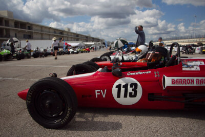 Hunter Phelps Barron enjoys a moment of calm before the chaos that is Group 2 on SVRA weekends Hunter Phelps Barron enjoys a moment of calm before the chaos that is Group 2 on SVRA weekends