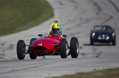 Thomas Atlas at the reigns of his Lola Mk2 Formula Junior