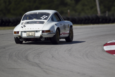 Porsche engineering on display mid corner with Bassam Al Haddad at the wheel