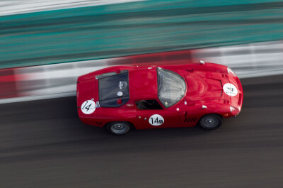 John Chip Fudge in his Bizzarrini 5300GT at speed under the tower at COTA 2020 John Chip Fudge in his Bizzarrini 5300GT at speed under the tower at COTA 2020