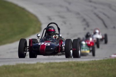 Jason White charging up the hill in his Zink C4 FV