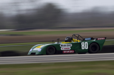 Paul Haggar Pushing His 1973 Chevron B23 Paul Haggar Pushing His 1973 Chevron B23