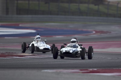Jim Yule 1961 Cooper T56 and Jim Sharp 1961 Cooper T56 Jim Yule 1961 Cooper T56 and Jim Sharp 1961 Cooper T56