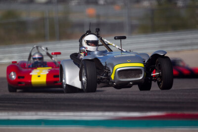 John Nash in his 1961 Lotus Super Seven trying to hold off Willis Murphy in his Elva Mk7S John Nash in his 1961 Lotus Super Seven trying to hold off Willis Murphy in his Elva Mk7S