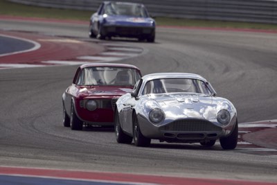 John Fudge 1961 Aston Martin DB4 and Chris Raeder 1966 Alfa Romeo GTV John Fudge 1961 Aston Martin DB4 and Chris Raeder 1966 Alfa Romeo GTV