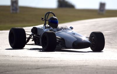 Wes Wiggington in his 1967 Brabham BT21 Wes Wiggington in his 1967 Brabham BT21