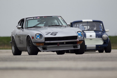 John Smith 1971 Datsun 240Z and Joseph Ware 1961 Austin Mini CooperS