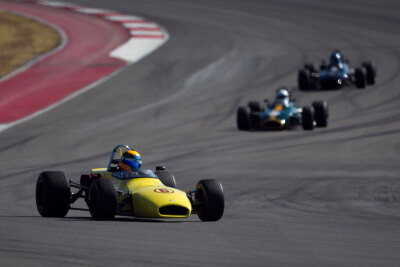 Matt Brabham builds a lead on Geoff Brabham and Tonis Kasemets in Group 2 Formula B action Matt Brabham builds a lead on Geoff Brabham and Tonis Kasemets in Group 2 Formula B action