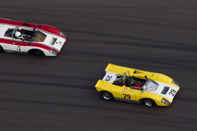 Jeff Anderson and Robert Hoemke going at it in a pair of Lola T212s at COTA Jeff Anderson and Robert Hoemke going at it in a pair of Lola T212s at COTA