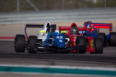 Doris Siebert in her 2008 Dallara trying to hold off some of the slightly less vintage machines Doris Siebert in her 2008 Dallara trying to hold off some of the slightly less vintage machines
