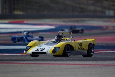 Jeff Anderson through the esses at COTA in his Lola T212 Jeff Anderson through the esses at COTA in his Lola T212