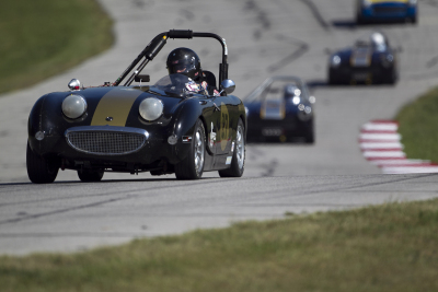 Jeff Walker in his 1961 Austin Healey Sprite