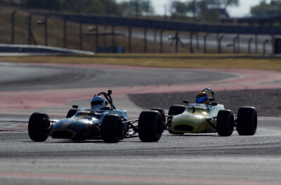 Like Father Like Son Geoff and Matt Brabham in Brabham BT35 machines at COTA Like Father Like Son Geoff and Matt Brabham in Brabham BT35 machines at COTA