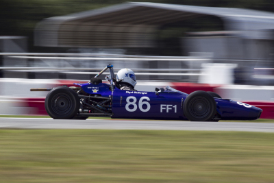 Angus Lemmon at speed in his Merlyn at Hallett