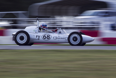 Bill Wolff in his Zink FV through Turn 11 at Hallett