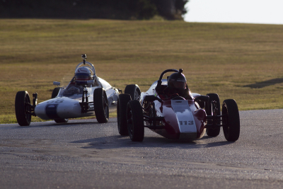Moody shot of Hunter Phelps Barron and Bill Wolff into Turn 2 Moody shot of Hunter Phelps Barron and Bill Wolff into Turn 2