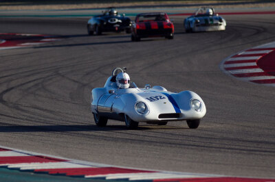Steve Sanett and his stunning 1957 Lotus 11 Lemans showing a clean pair of heels to the rest of his group Steve Sanett and his stunning 1957 Lotus 11 Lemans showing a clean pair of heels to the rest of his group