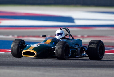 83 Geoff Brabham in his 1971 Brabham BT35 through the esses 83 Geoff Brabham in his 1971 Brabham BT35 through the esses